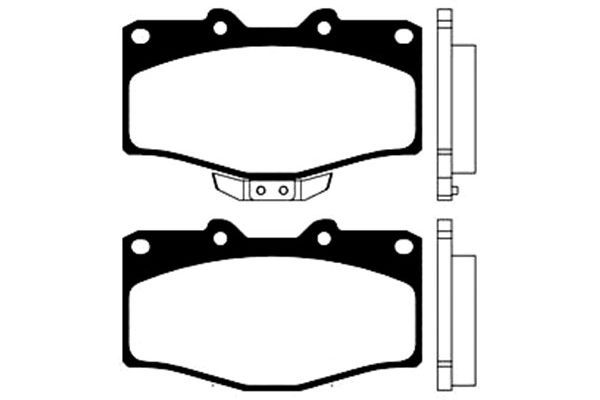 KAVO PARTS stabdžių trinkelių rinkinys, diskinis stabdys BP-9018